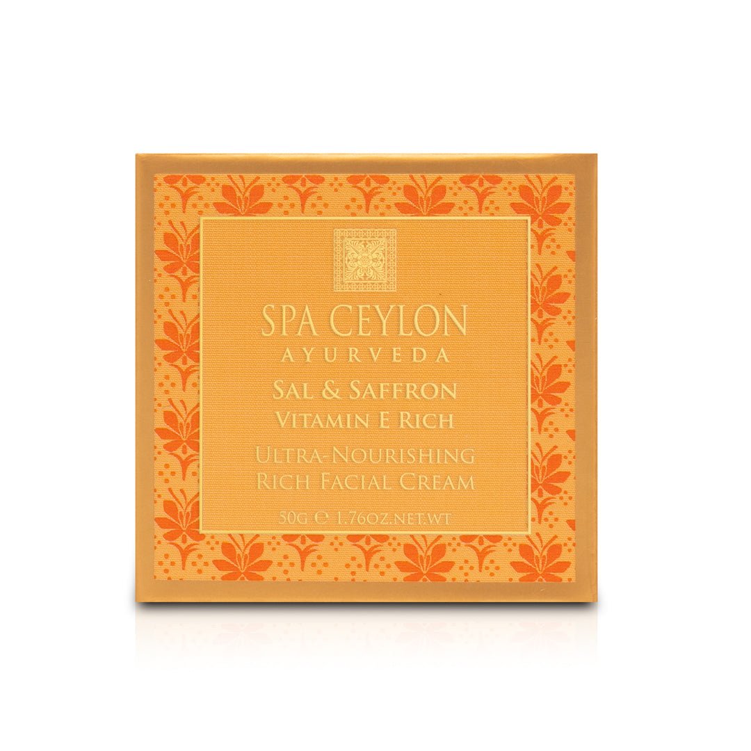 Sal & Saffron - Vitamin E Rich - Ultra - Nourishing Rich Facial Cream - 50g - Spa Ceylon UK