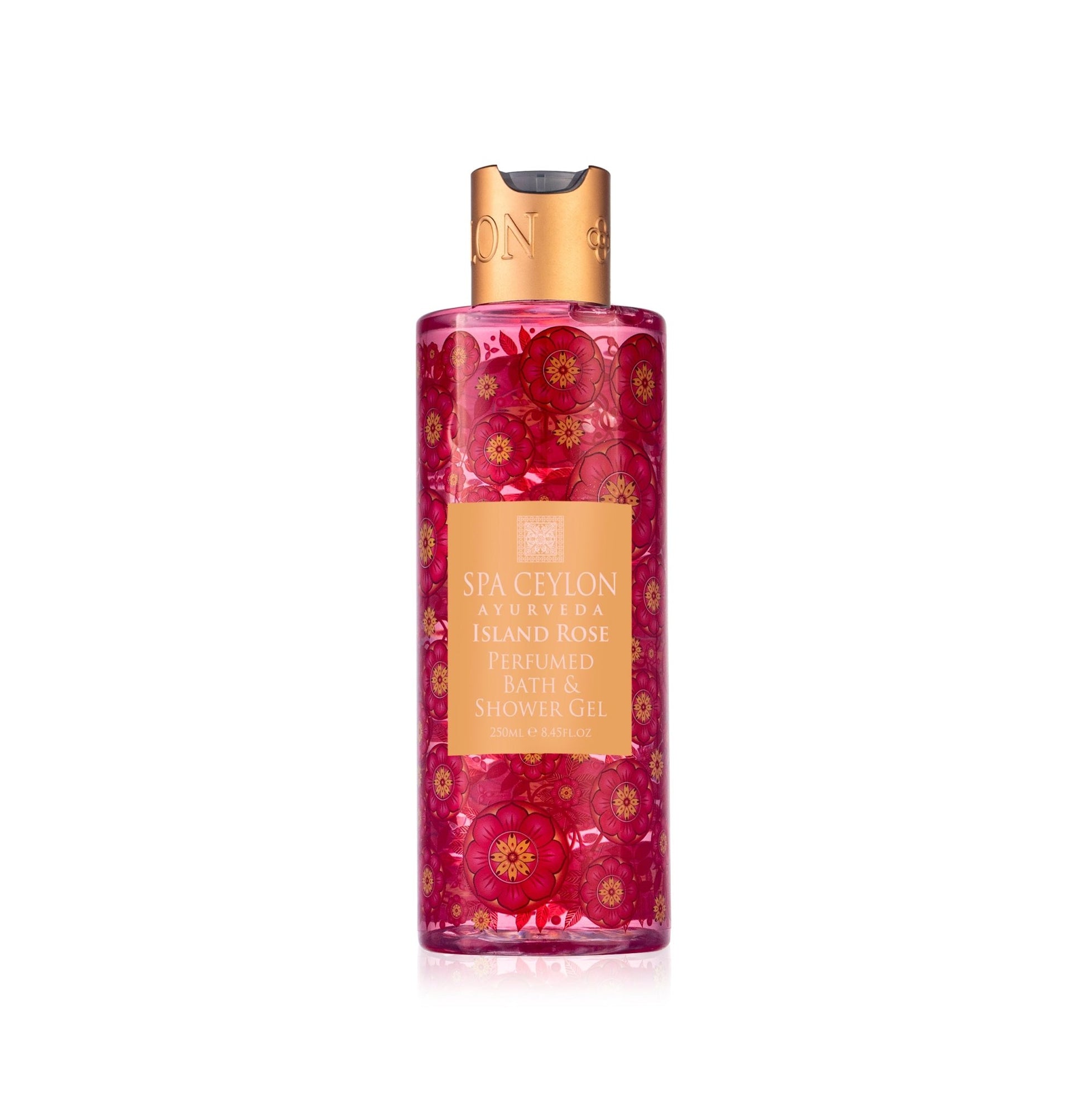 Island Rose - Perfumed Bath & Shower Gel 250ml - Spa Ceylon UK