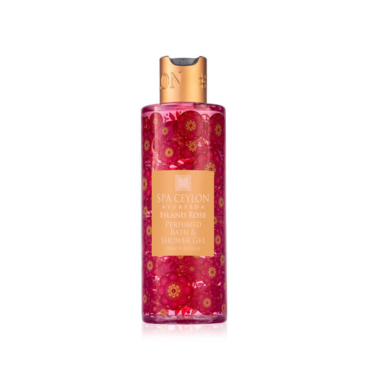 Island Rose - Perfumed Bath & Shower Gel 250ml - Spa Ceylon UK