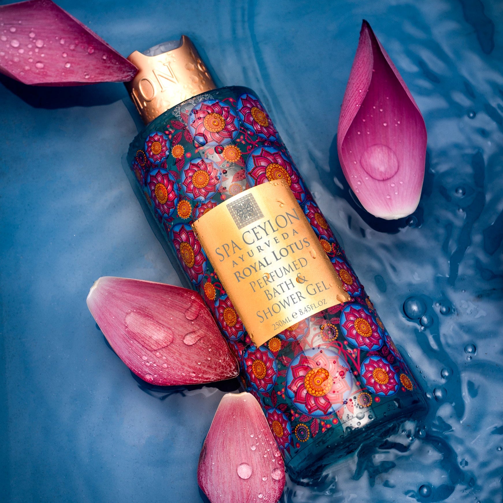 Royal Lotus - Perfumed Bath & Shower Gel 250ml - Spa Ceylon UK