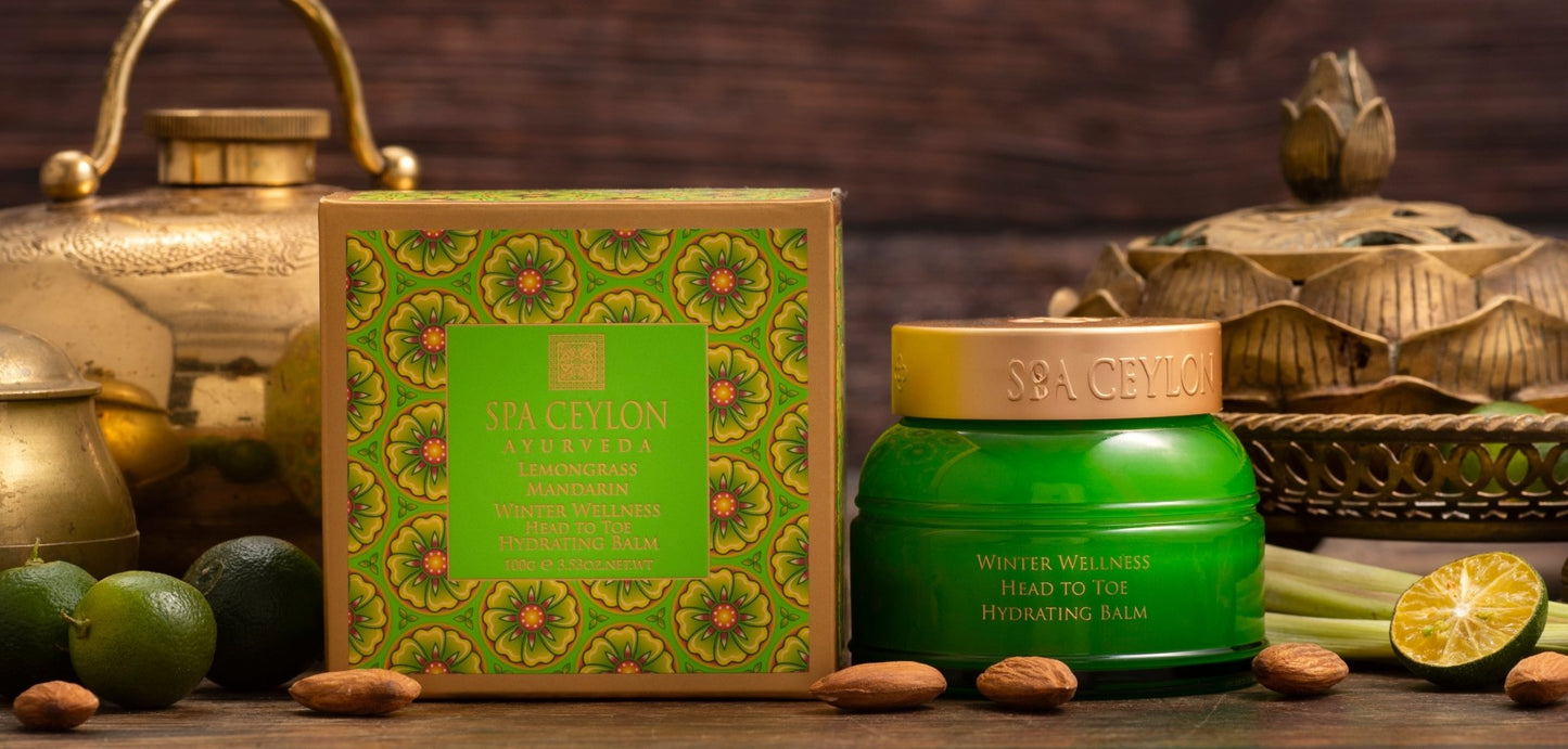 Lemongrass Mandarin - Winter Wellness Head to Toe Hydrating Balm 100g - Spa Ceylon UK