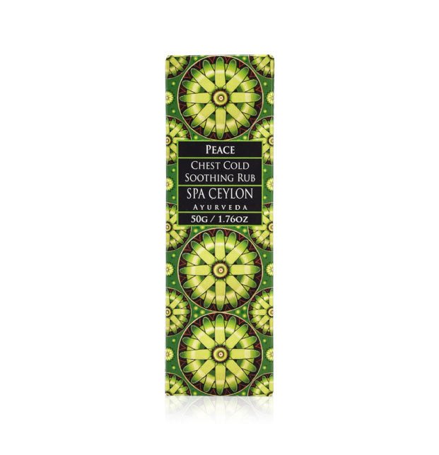 Peace - Chest Cold Soothing Rub 50g - Spa Ceylon UK