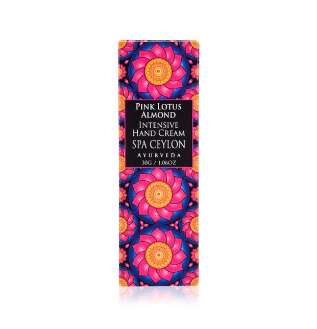 Pink Lotus Almond - Intensive Hand Cream 30g - Spa Ceylon UK