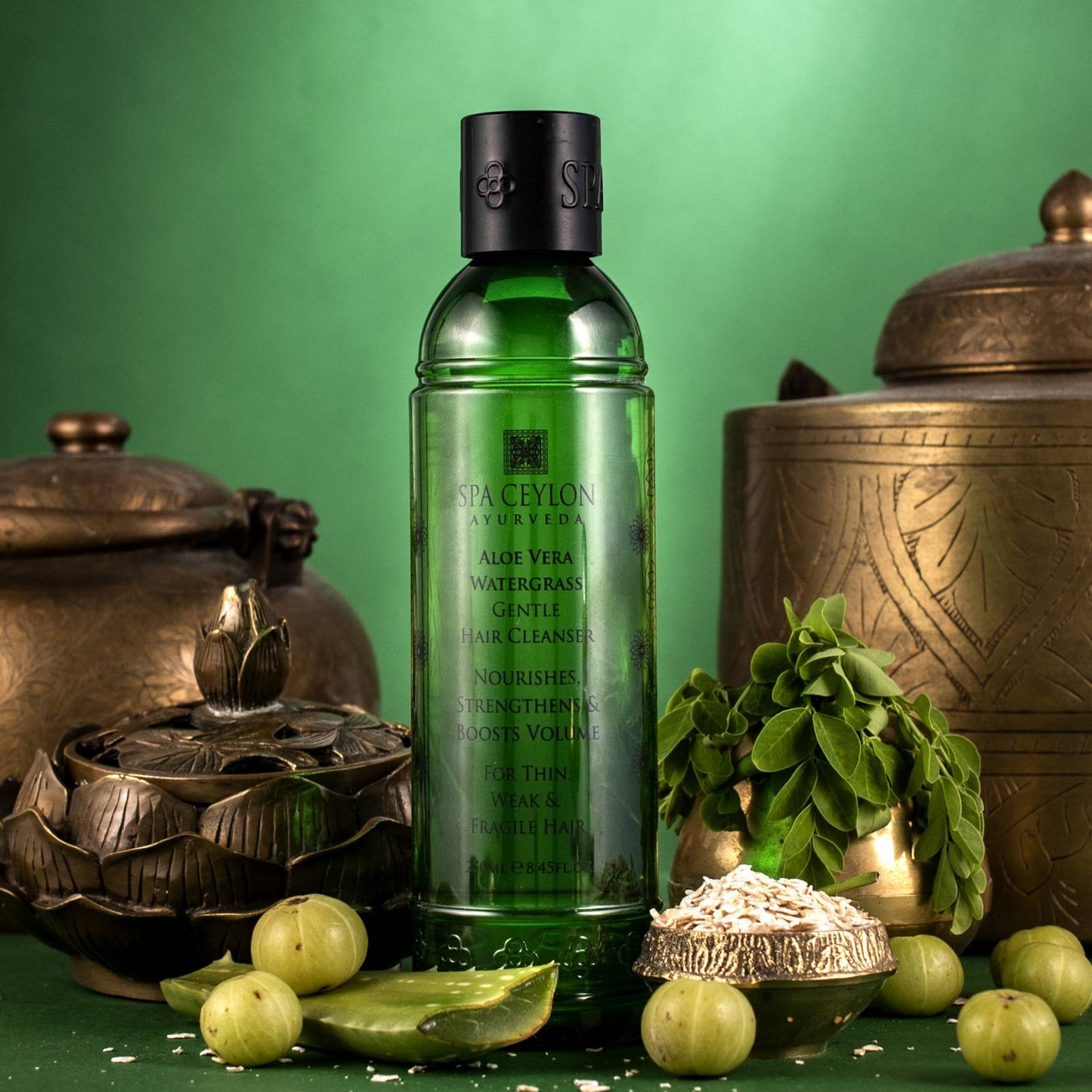 Aloe Vera Watergrass - Gentle Hair Cleanser - 250ml - Spa Ceylon UK