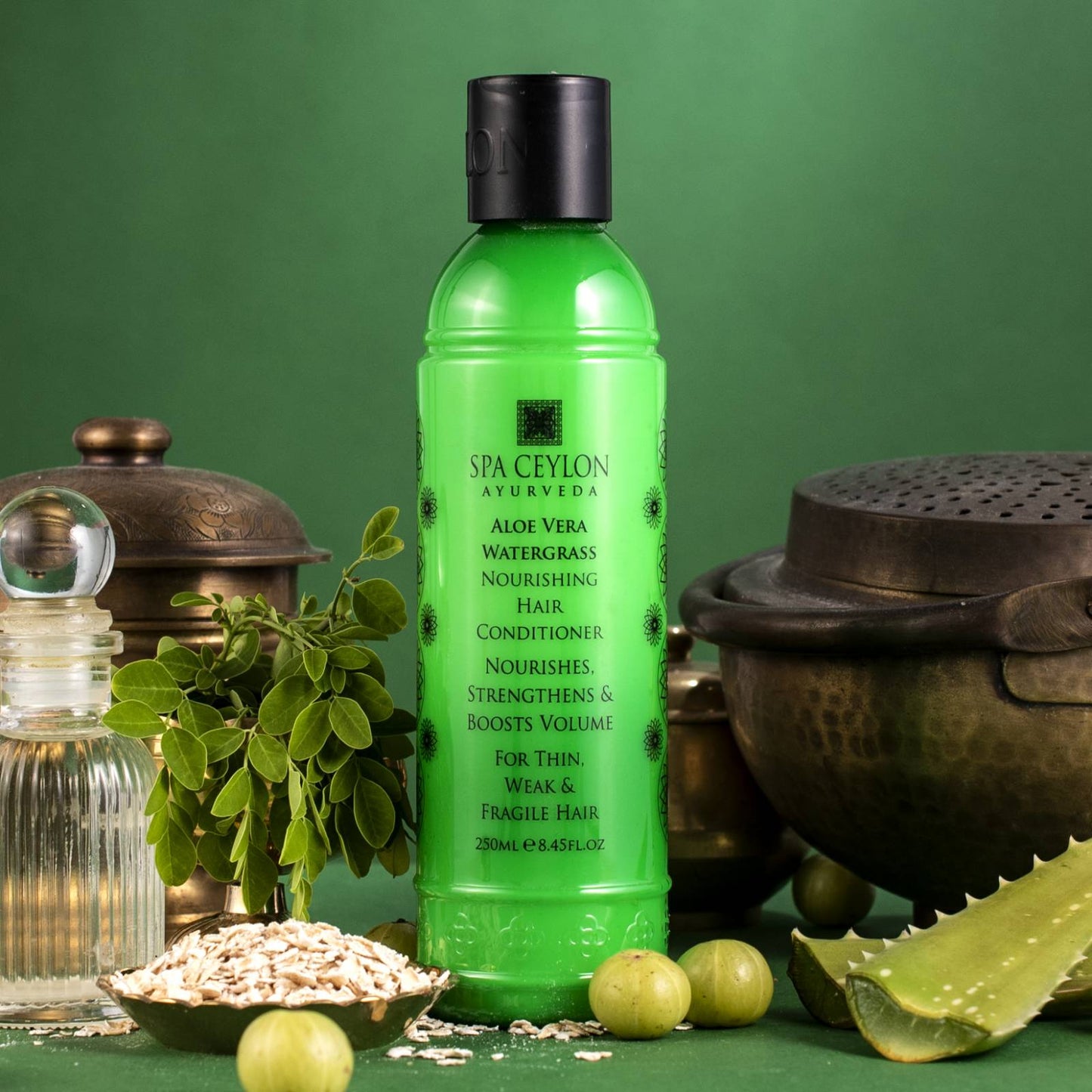 Aloe Vera Watergrass - Nourishing Hair Conditioner - 250ml - Spa Ceylon UK