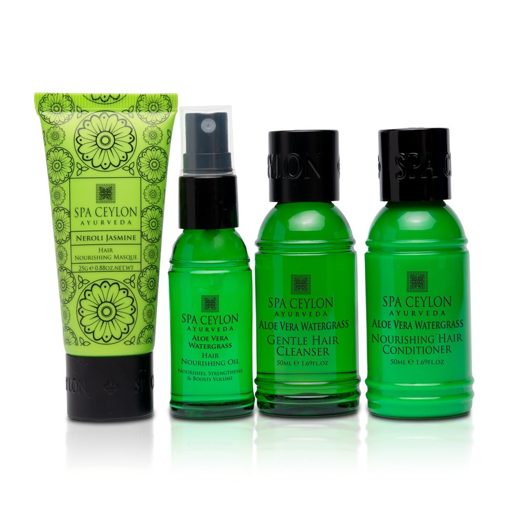 Aloe Vera Watergrass - Hair Care Discovery Set - Spa Ceylon UK