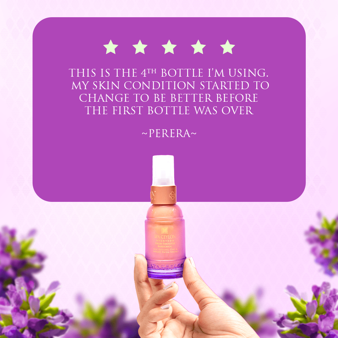 Skin Smooth Bakuchiol - Retinol Alternative Age Refining Day & Night Facial Serum 30ml - Spa Ceylon UK