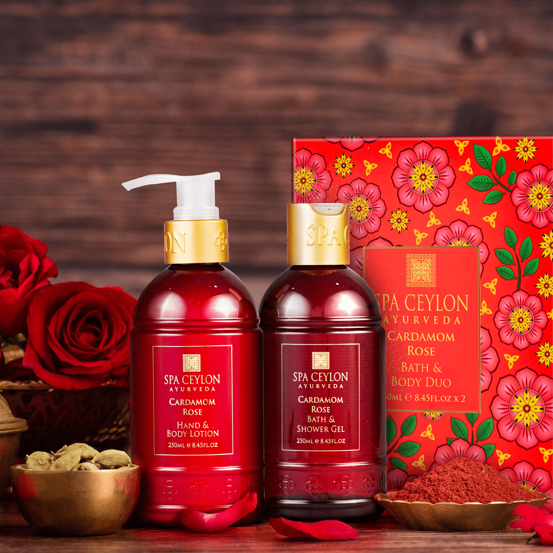 Cardamom Rose - Bath & Body Duo - Spa Ceylon UK