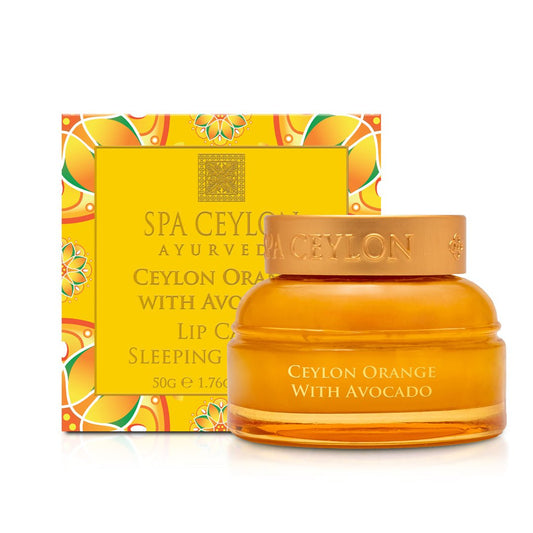 Ceylon Orange with Avocado - Lip Care Sleeping Masque - 50g - Spa Ceylon UK
