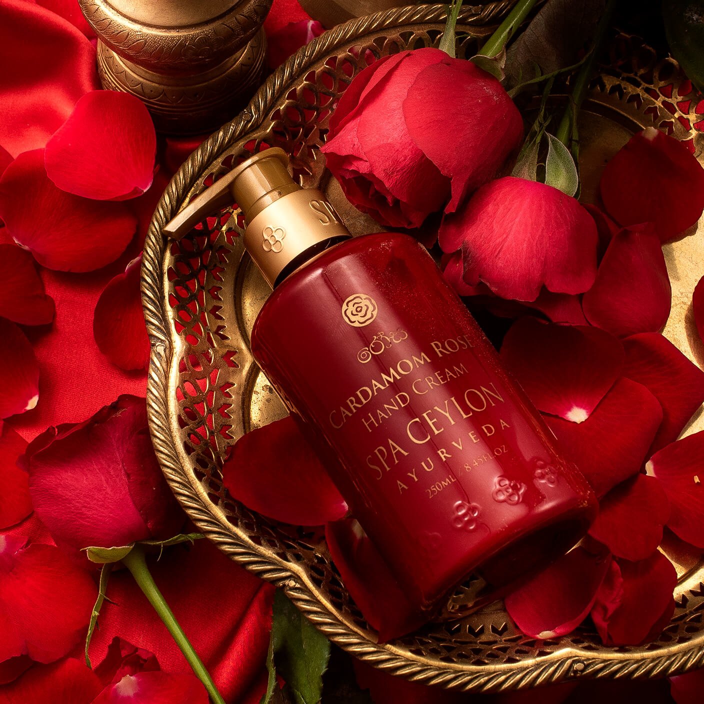 Cardamom Rose – Hand Cream 250ml - Spa Ceylon UK