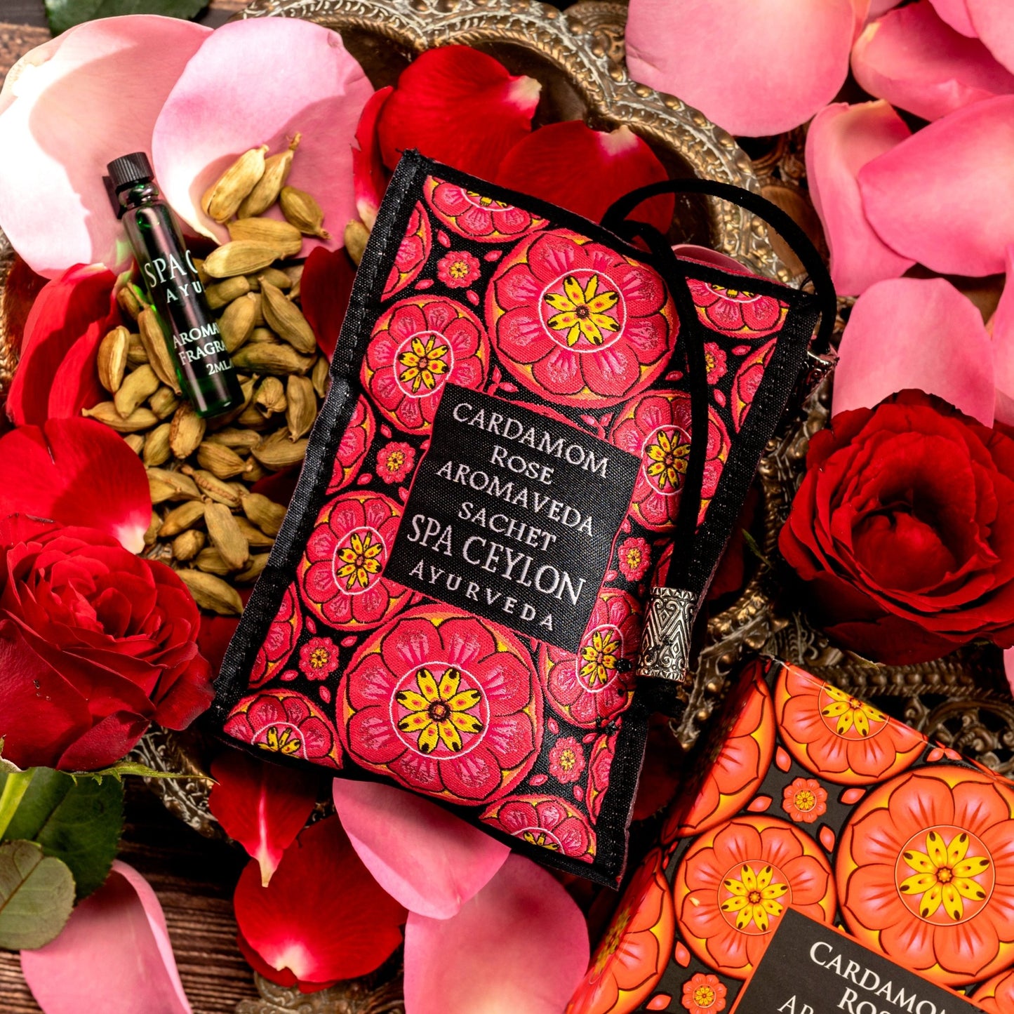 Cardamom Rose - Aromaveda Sachet - Spa Ceylon UK