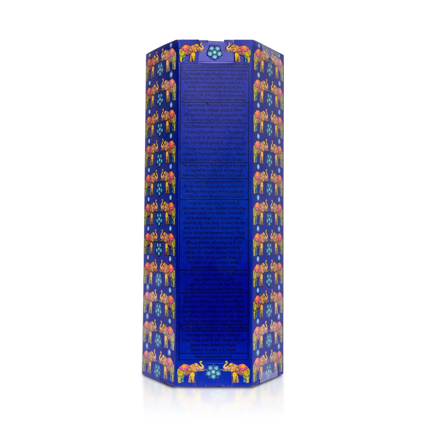 Ceylon Elephant - Frankincense Kay Lime - Natural Room Aromizer - 50ml - Spa Ceylon UK