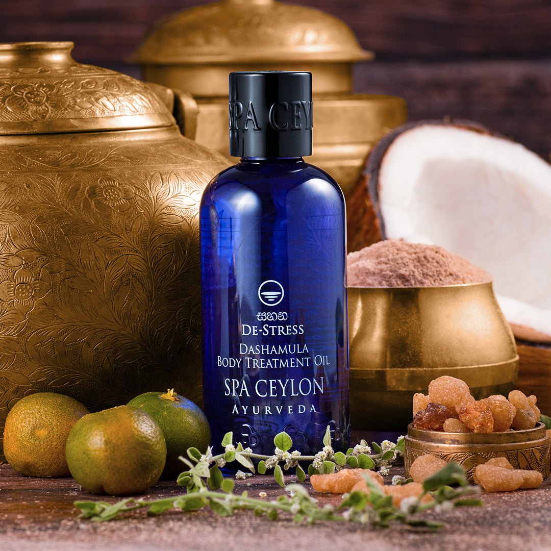 De - Stress - Dashamula Body Treatment Oil 100ml - Spa Ceylon UK