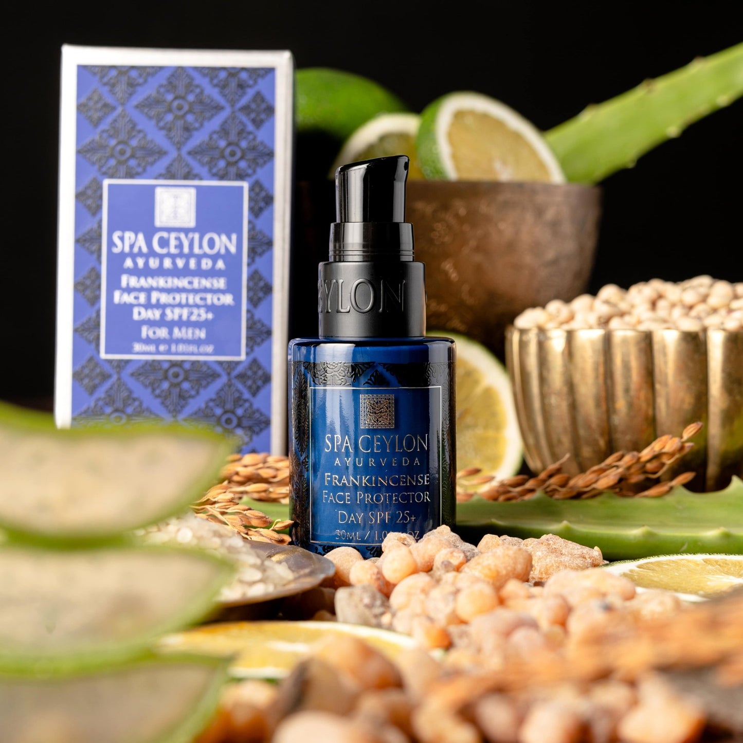 Frankincense Rituals For Men - Face Protector Day SPF 25+ 30ml - Spa Ceylon UK