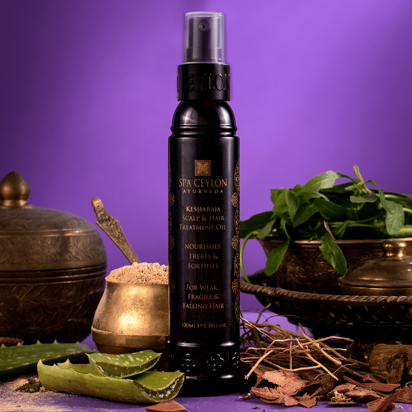 Kesharaja - Scalp & Hair Treatment Oil 100ml - Spa Ceylon UK