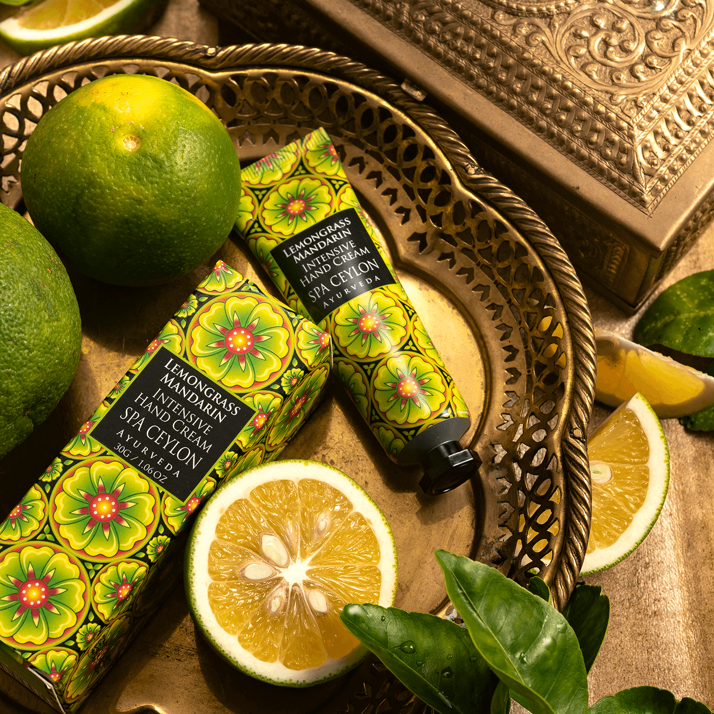 Lemongrass Mandarin - Intensive Hand Cream 30g - Spa Ceylon UK