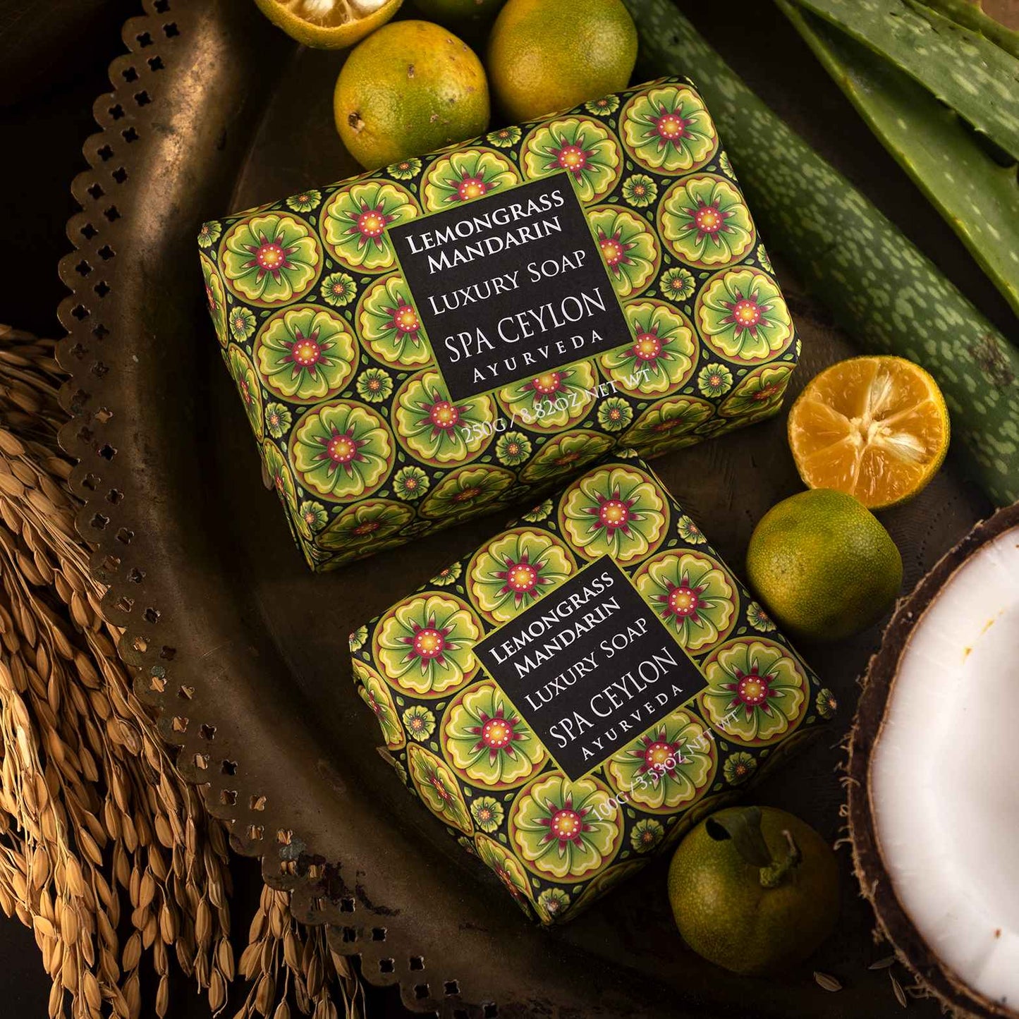 Lemongrass Mandarin Luxury Soap 250g - Spa Ceylon UK