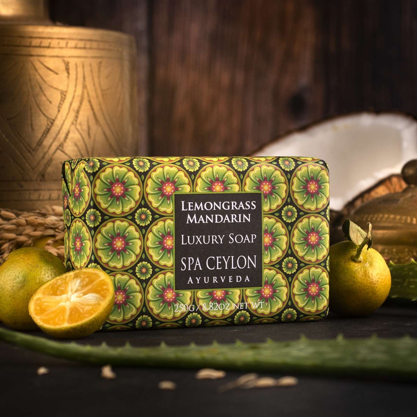 Lemongrass Mandarin Luxury Soap 250g - Spa Ceylon UK