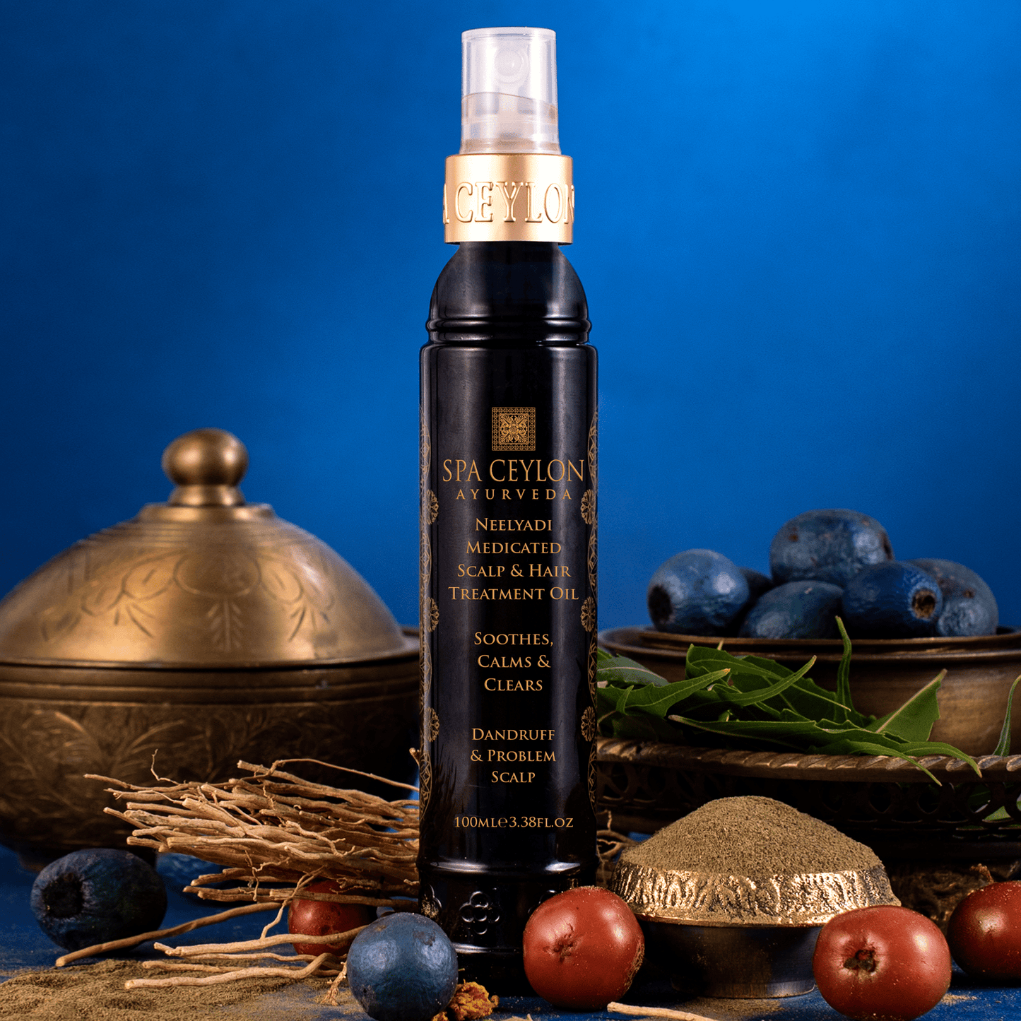 Neelyadi - Medicated Scalp & Hair Treatment Oil 100ml - Spa Ceylon UK