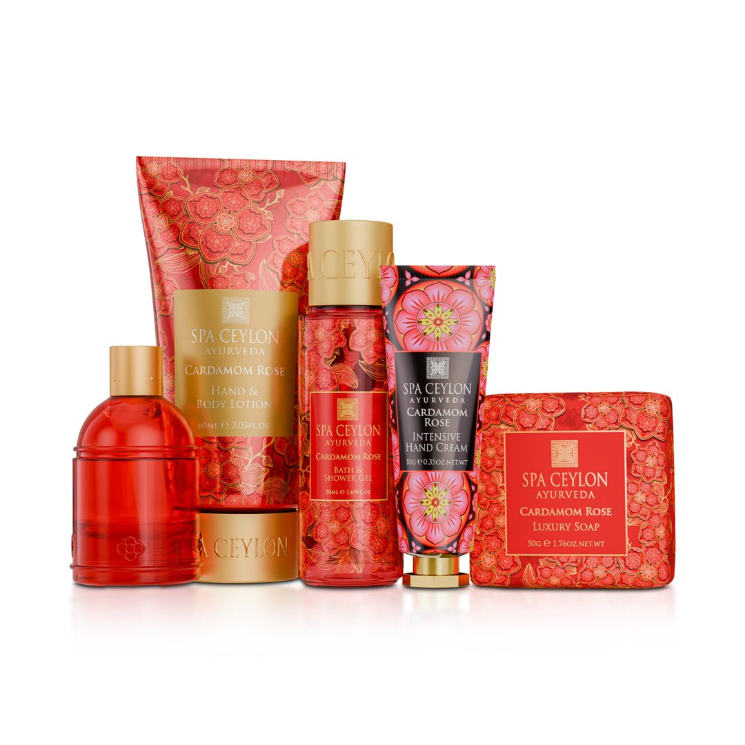 Orchid Paradise - Cardamom Rose Pampering Set - Spa Ceylon UK