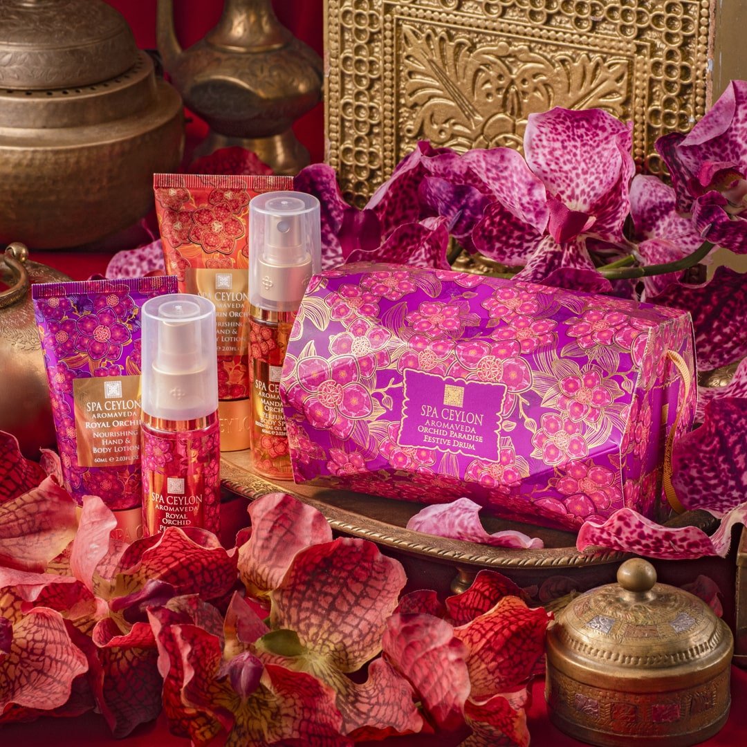 Orchid Paradise Festive Drum - Spa Ceylon UK