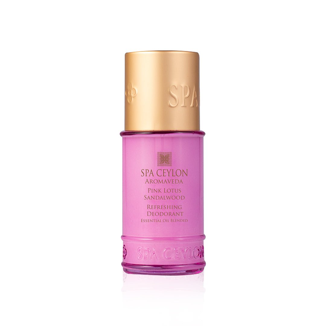 Pink Lotus Sandalwood - Eau de Ceylon - Refreshing Deodorant - 60ml - Spa Ceylon UK