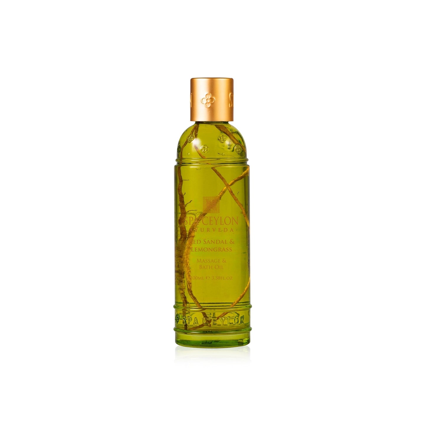 Red Sandal & Lemongrass - Massage & Bath Oil 100ml - Spa Ceylon UK