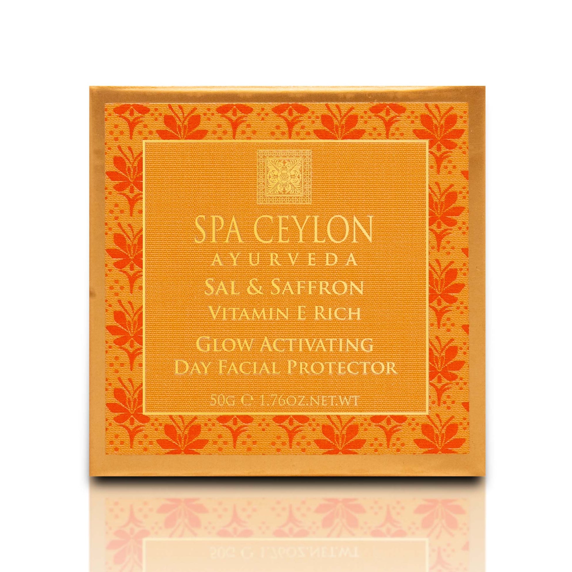 Sal & Saffron - Vitamin E Rich - Glow Activating Day Facial Protector 50g - Spa Ceylon UK