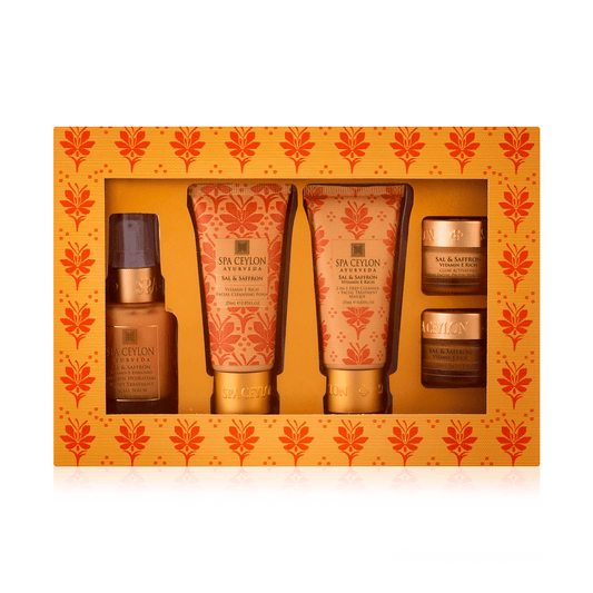 Sal & Saffron - Vitamin E Rich - Skin Care Set - Spa Ceylon UK