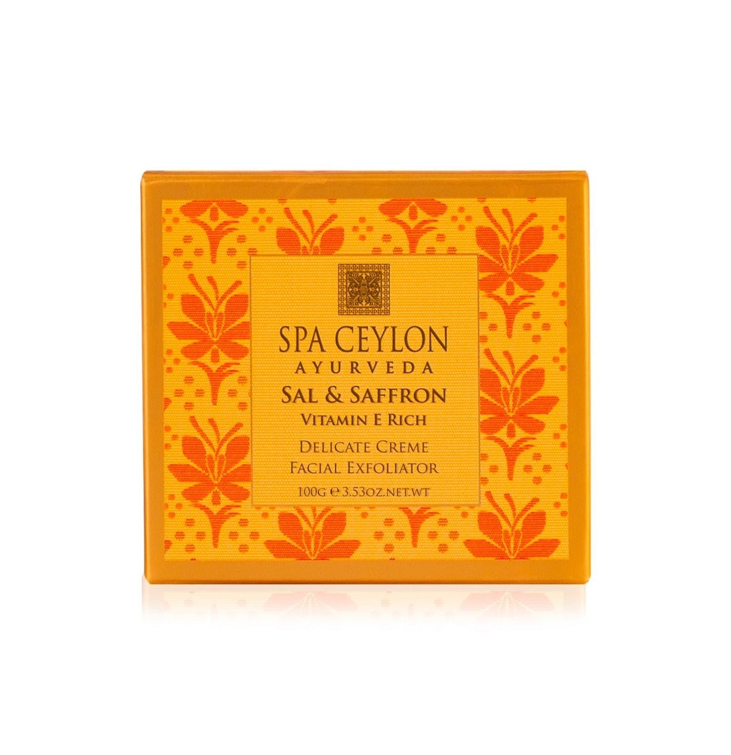 Sal & Saffron - Vitamin E Rich - Delicate Creme Facial Exfoliator - 100g - Spa Ceylon UK