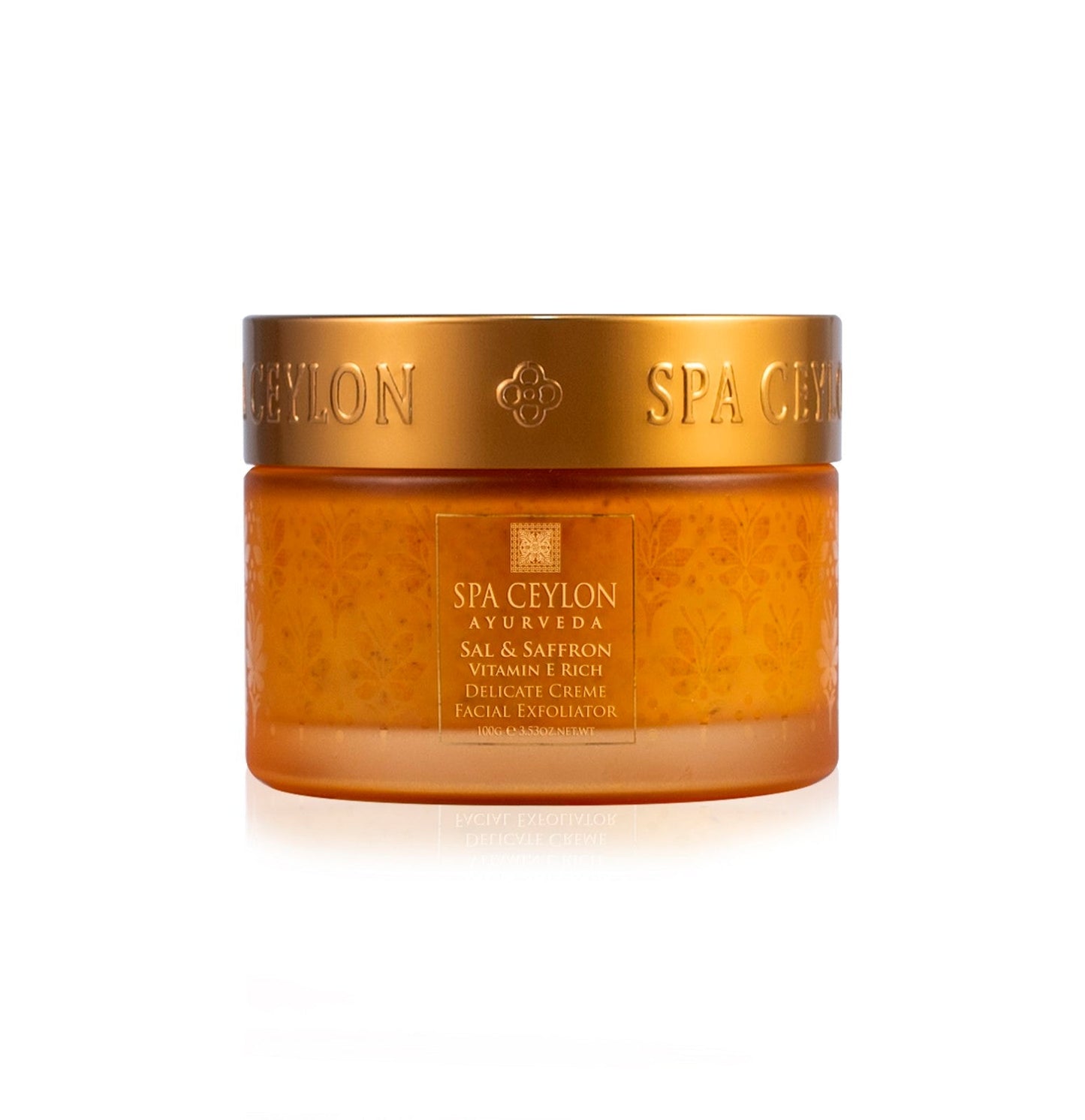 Sal & Saffron - Vitamin E Rich - Delicate Creme Facial Exfoliator - 100g - Spa Ceylon UK