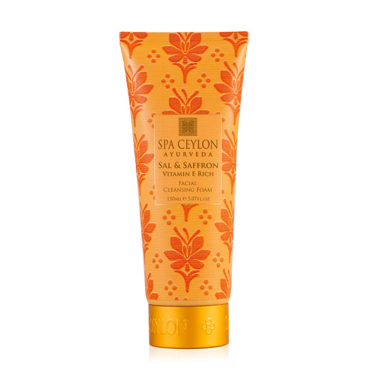 Sal & Saffron - Vitamin E Rich - Facial Cleansing Foam - 150ml - Spa Ceylon UK
