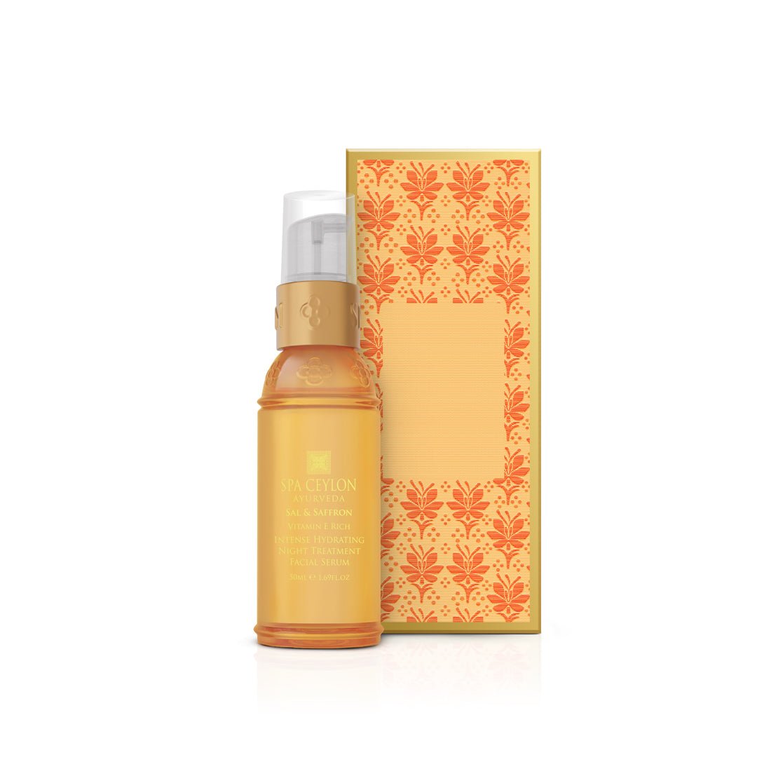 Sal & Saffron - Intense Hydrating Night Treatment Facial Serum 50ml - Spa Ceylon UK