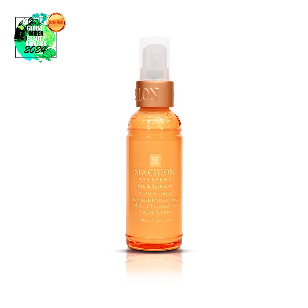 Sal & Saffron - Intense Hydrating Night Treatment Facial Serum 50ml - Spa Ceylon UK