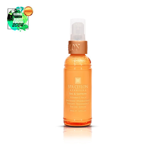 Sal & Saffron - Intense Hydrating Night Treatment Facial Serum 50ml - Spa Ceylon UK