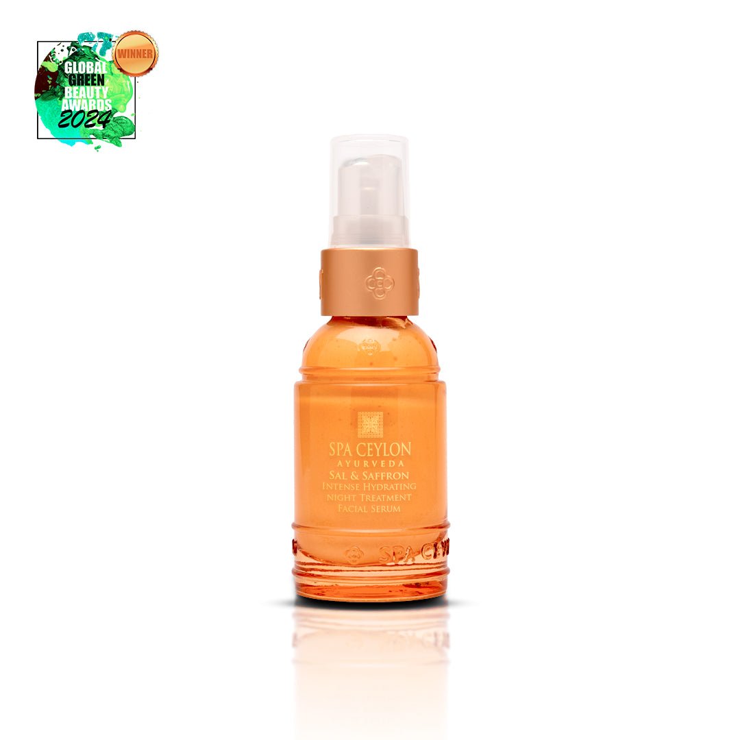 Sal & Saffron - Intense Hydrating Night Treatment Facial Serum 30ml - Spa Ceylon UK