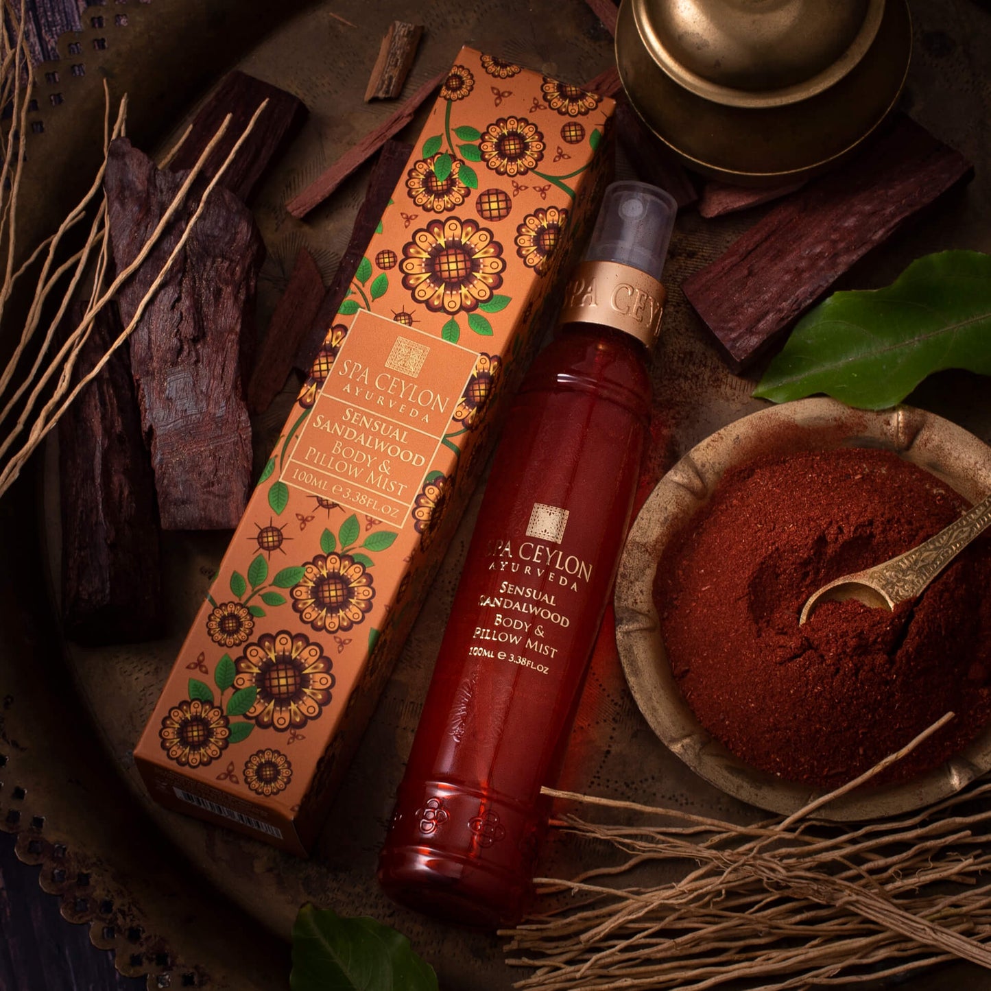 Sensual Sandalwood - Body Pillow Mist - 100ml - Spa Ceylon UK