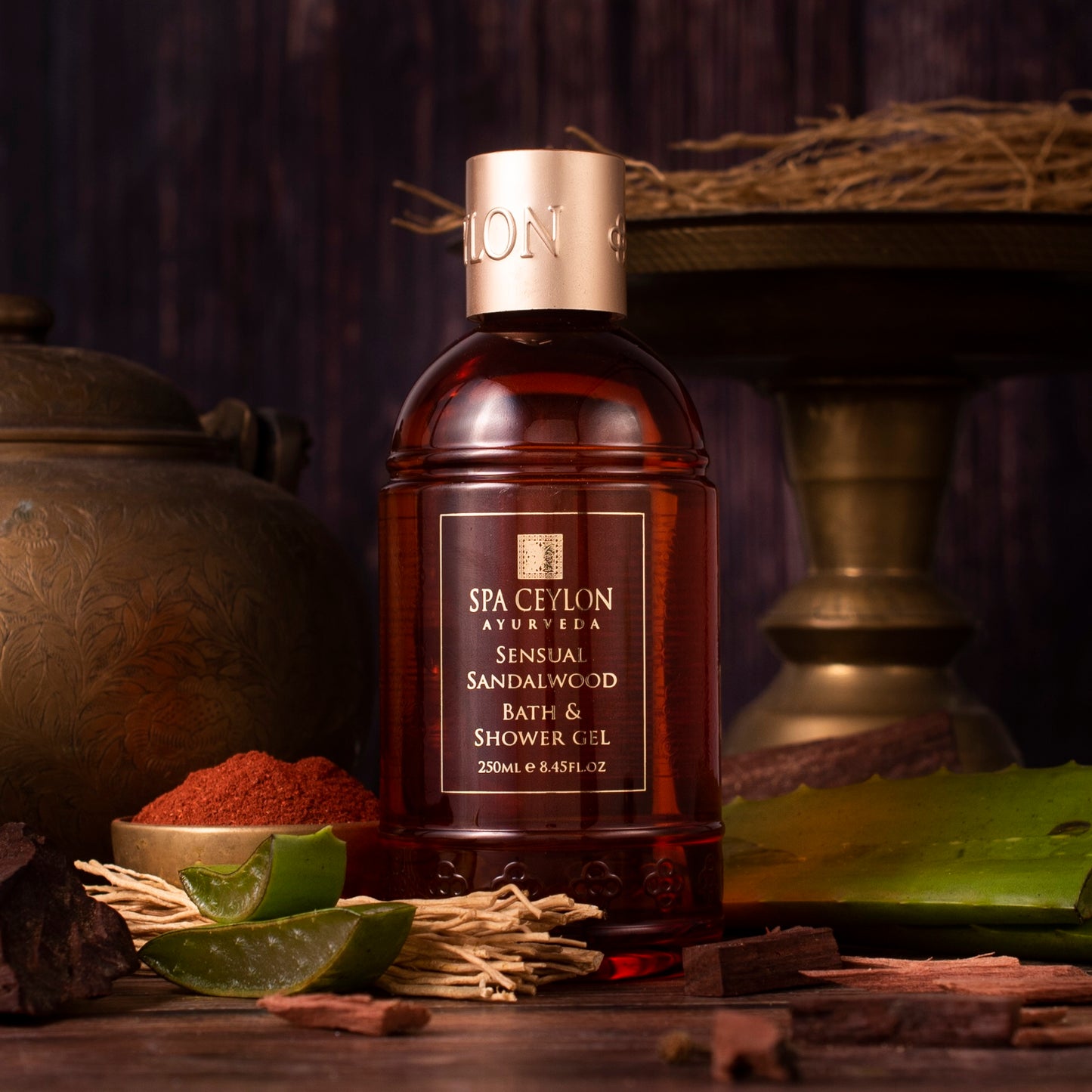 Sensual Sandalwood - Bath & Shower Gel 250ml - Spa Ceylon UK