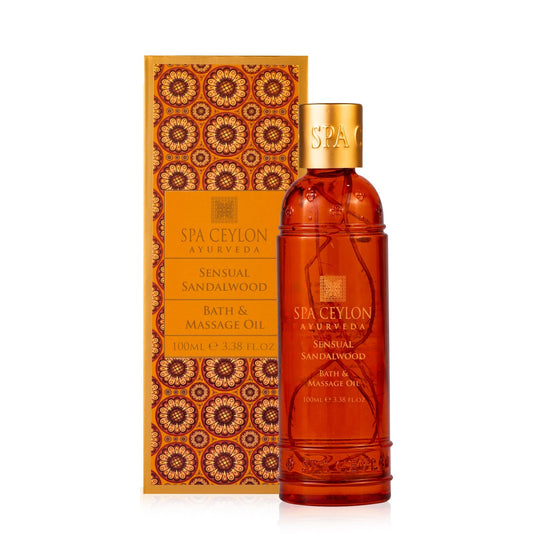 Sensual Sandalwood - Bath & Massage Oil 100ml - Spa Ceylon UK