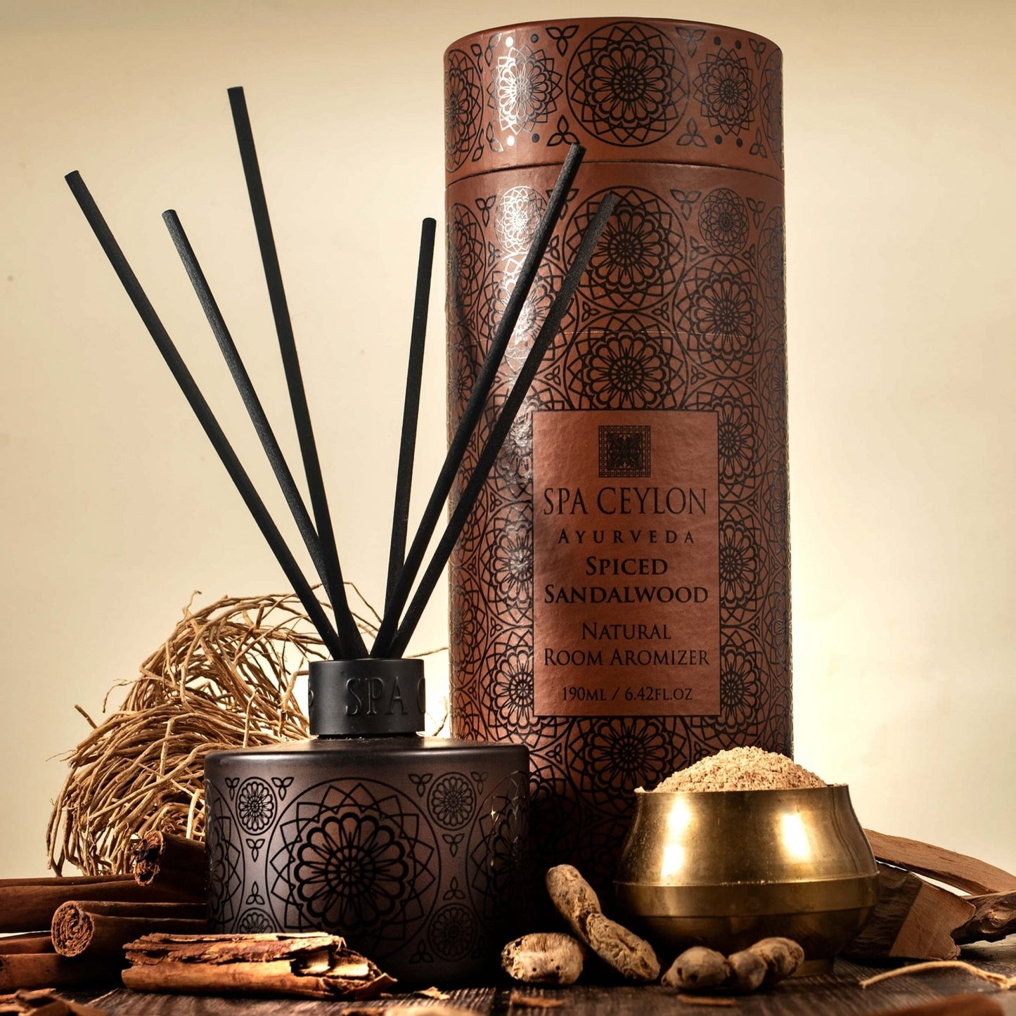Spiced Sandalwood - Natural Room Aromizer 190ml - Spa Ceylon UK