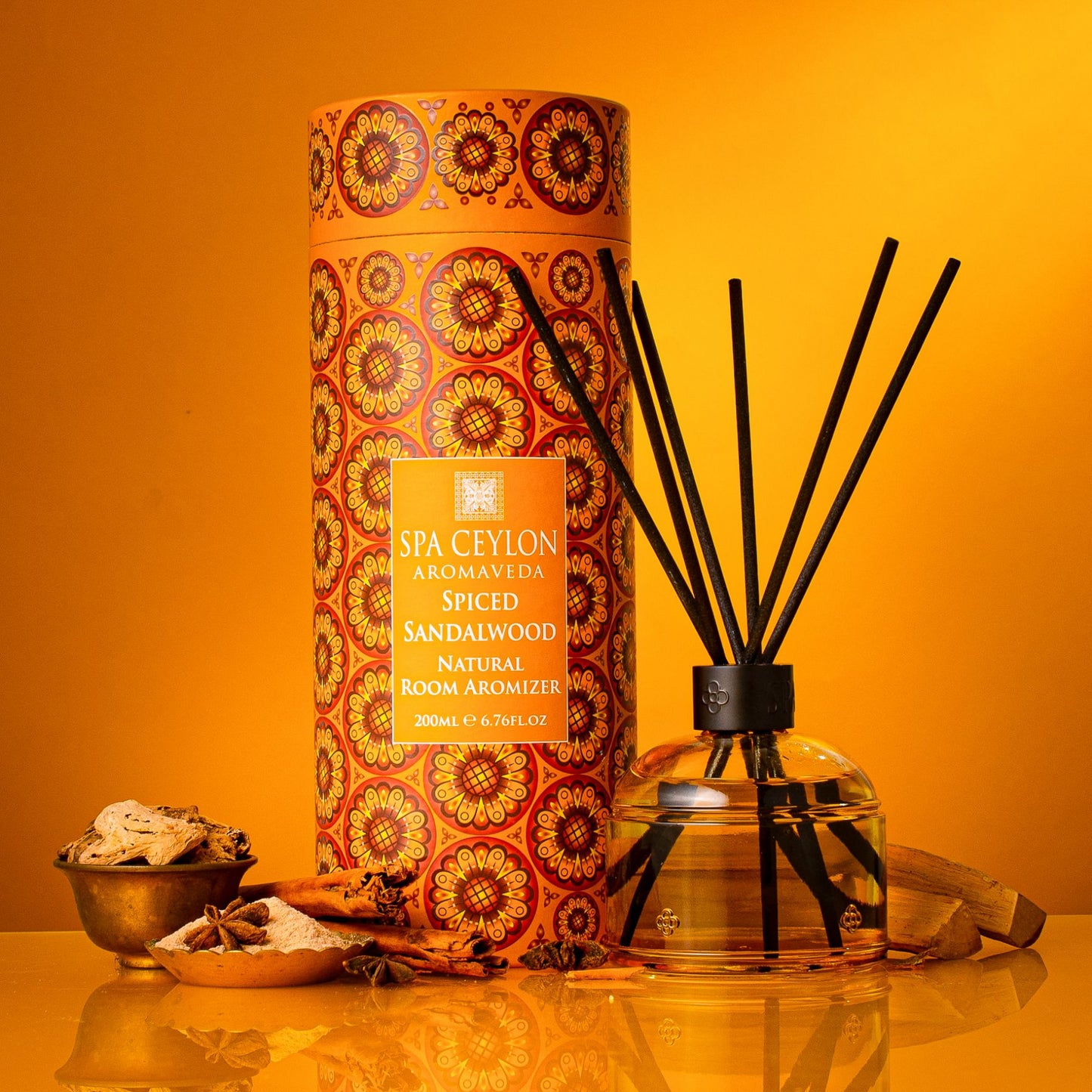 Spiced Sandalwood - Natural Room Aromizer 200ml - Spa Ceylon UK