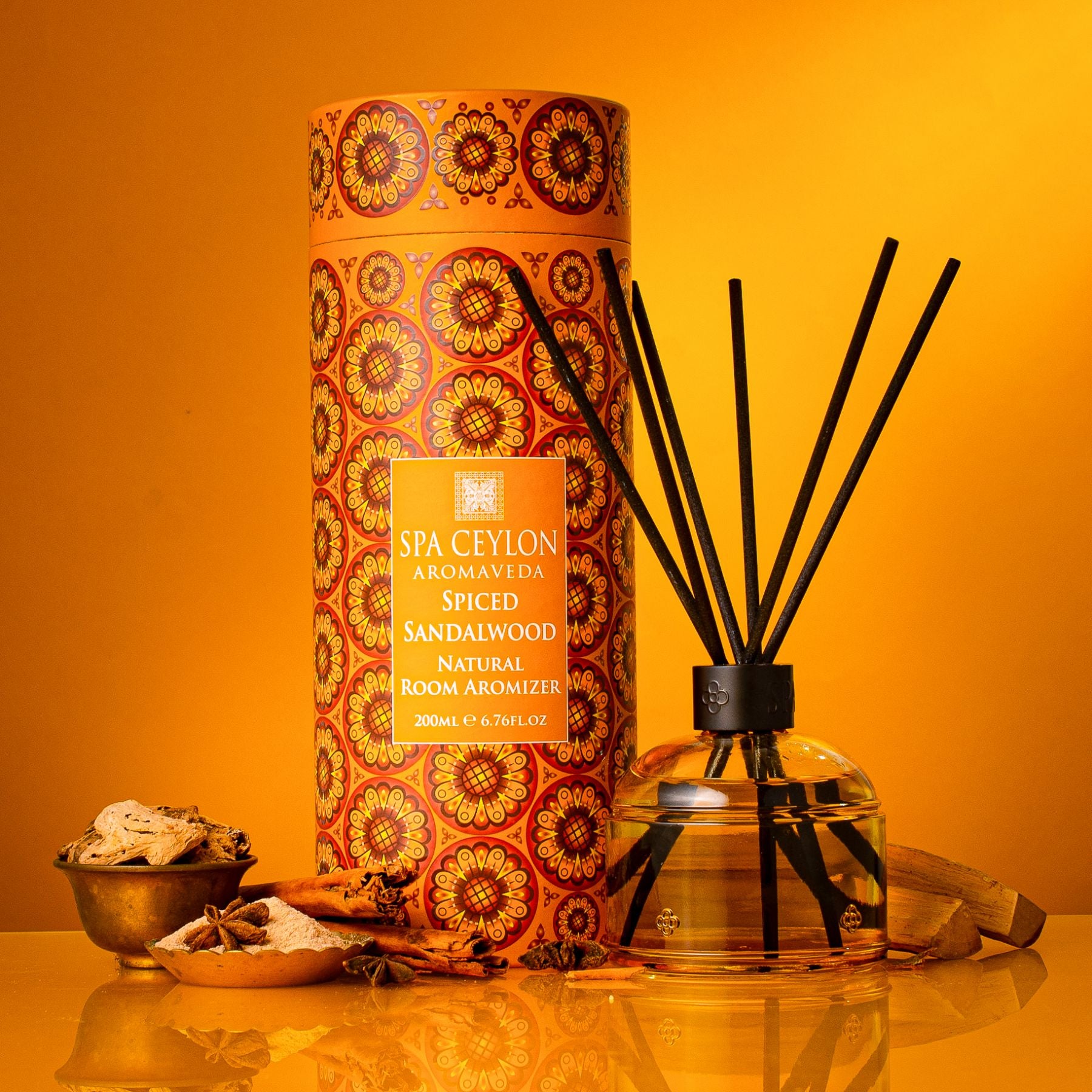 Spiced Sandalwood - Natural Room Aromizer 200ml - Spa Ceylon UK