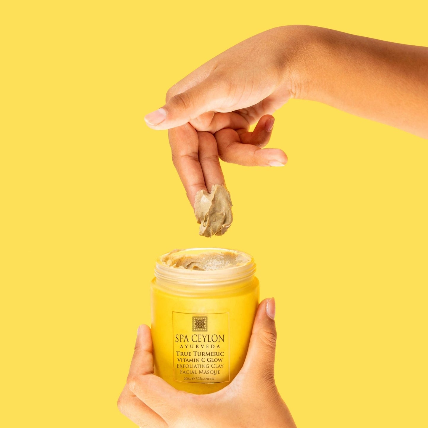 True Turmeric - Vitamin C Glow - Exfoliating Clay Facial Masque 200g - Spa Ceylon UK