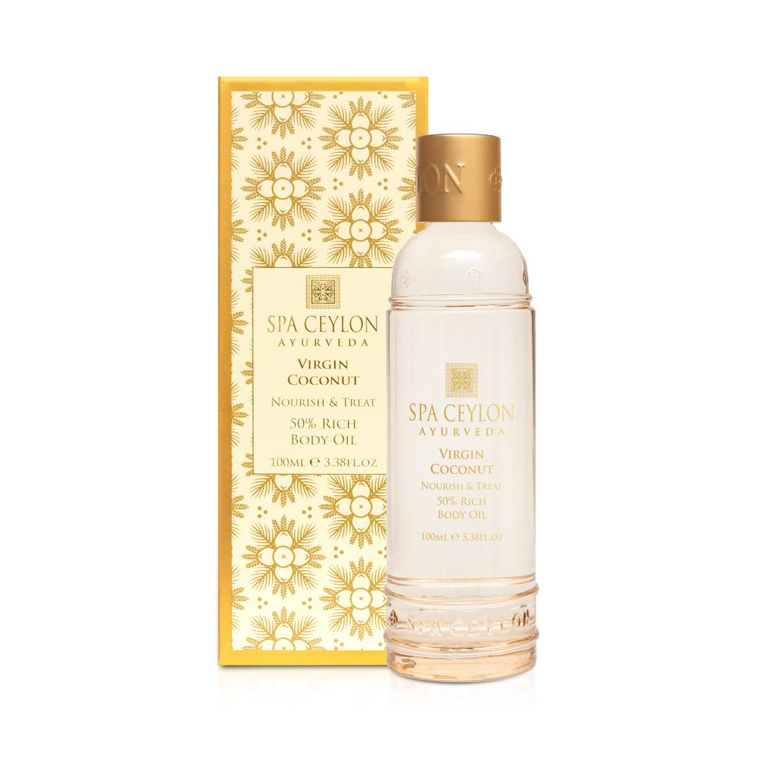 Virgin Coconut - Nourish & Treat - 50% Rich Body Oil 100ml - Spa Ceylon UK