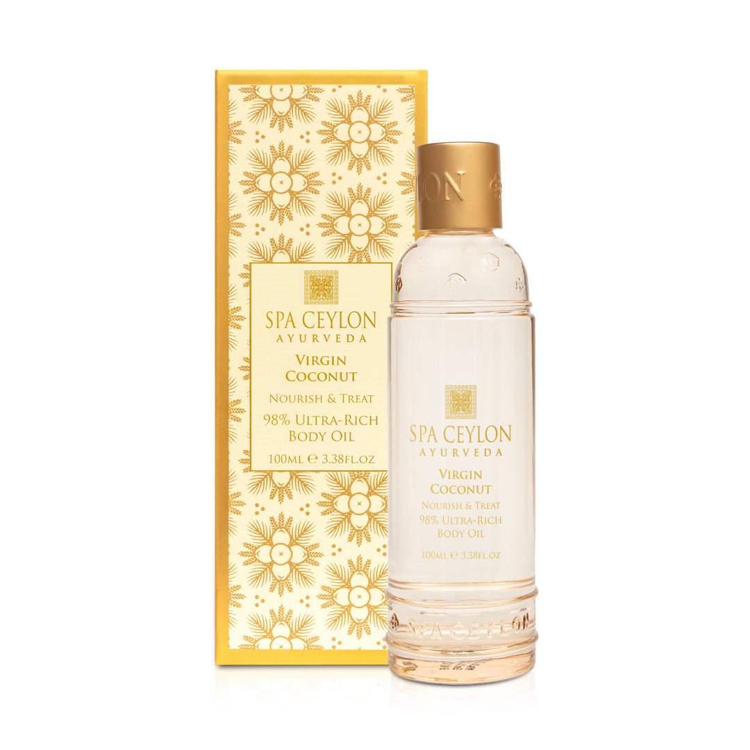 Virgin Coconut - Nourish & Treat - 98% Ultra - Rich Body Oil 100ml - Spa Ceylon UK