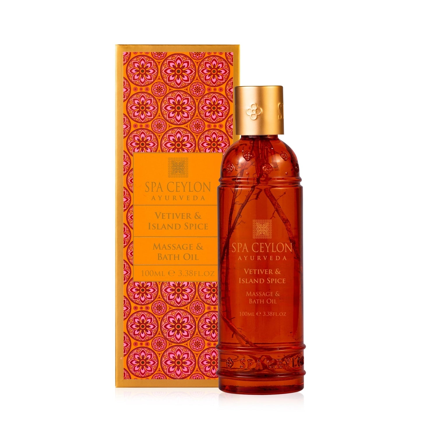Vetiver & Island Spice - Massage & Bath Oil 100ml - Spa Ceylon UK