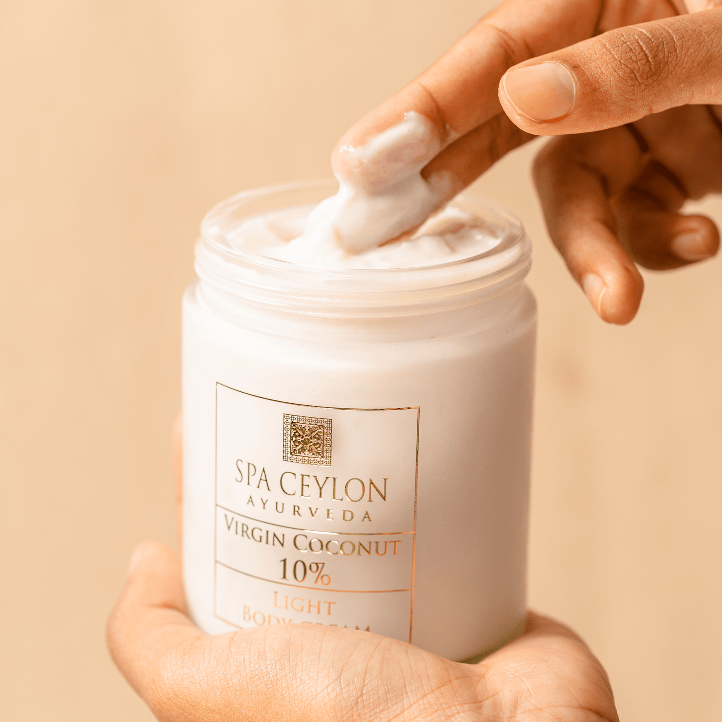 Virgin Coconut 10% - Light Body Cream 200g - Spa Ceylon UK