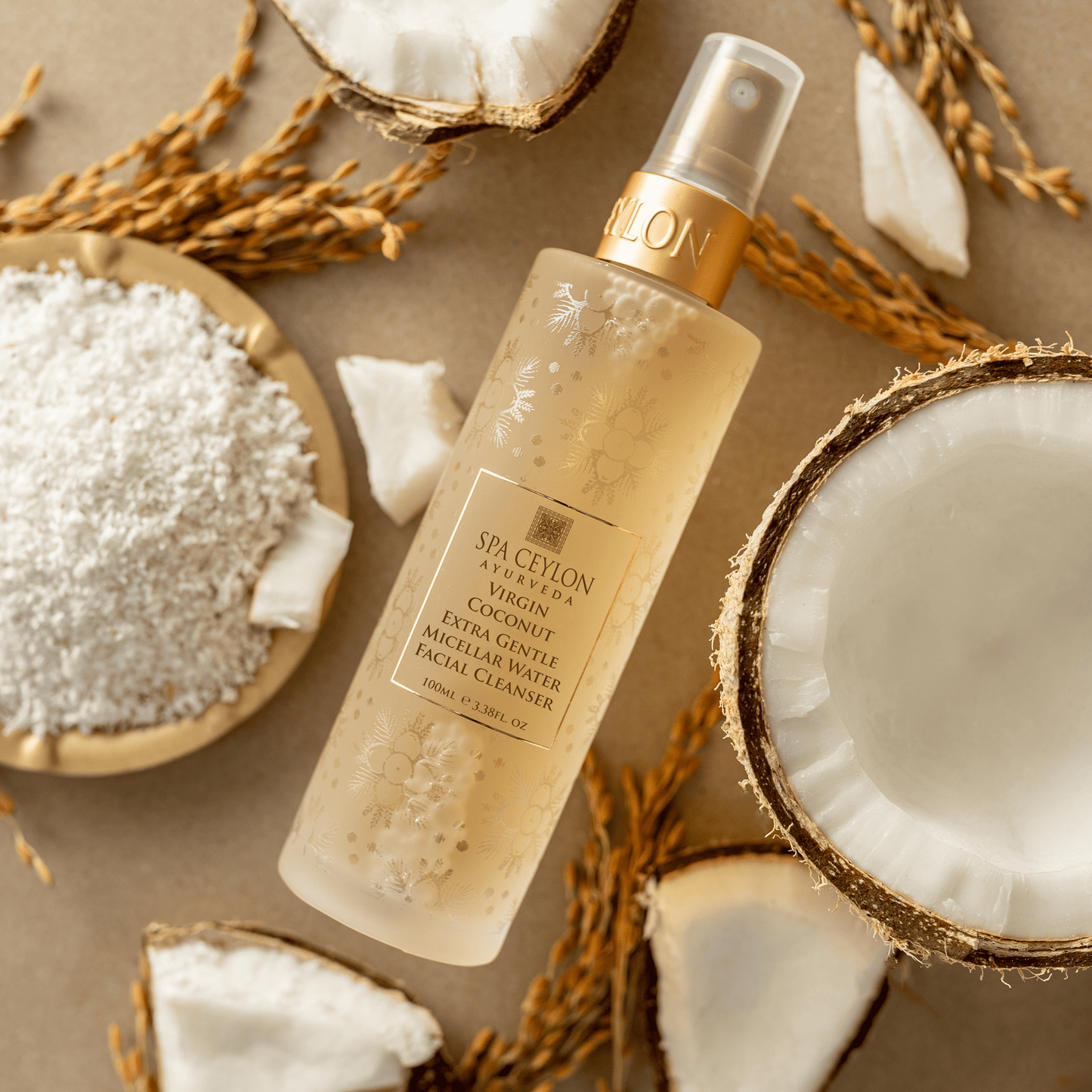 Virgin Coconut - Extra Gentle Micellar Water Facial Cleanser - 100ml - Spa Ceylon UK