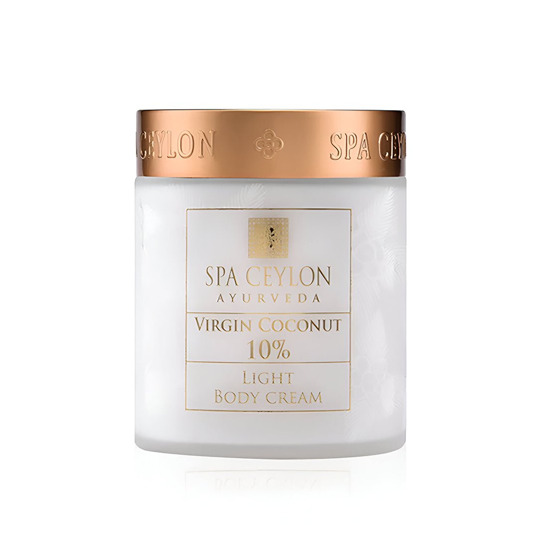 Virgin Coconut 10% - Light Body Cream 200g - Spa Ceylon UK