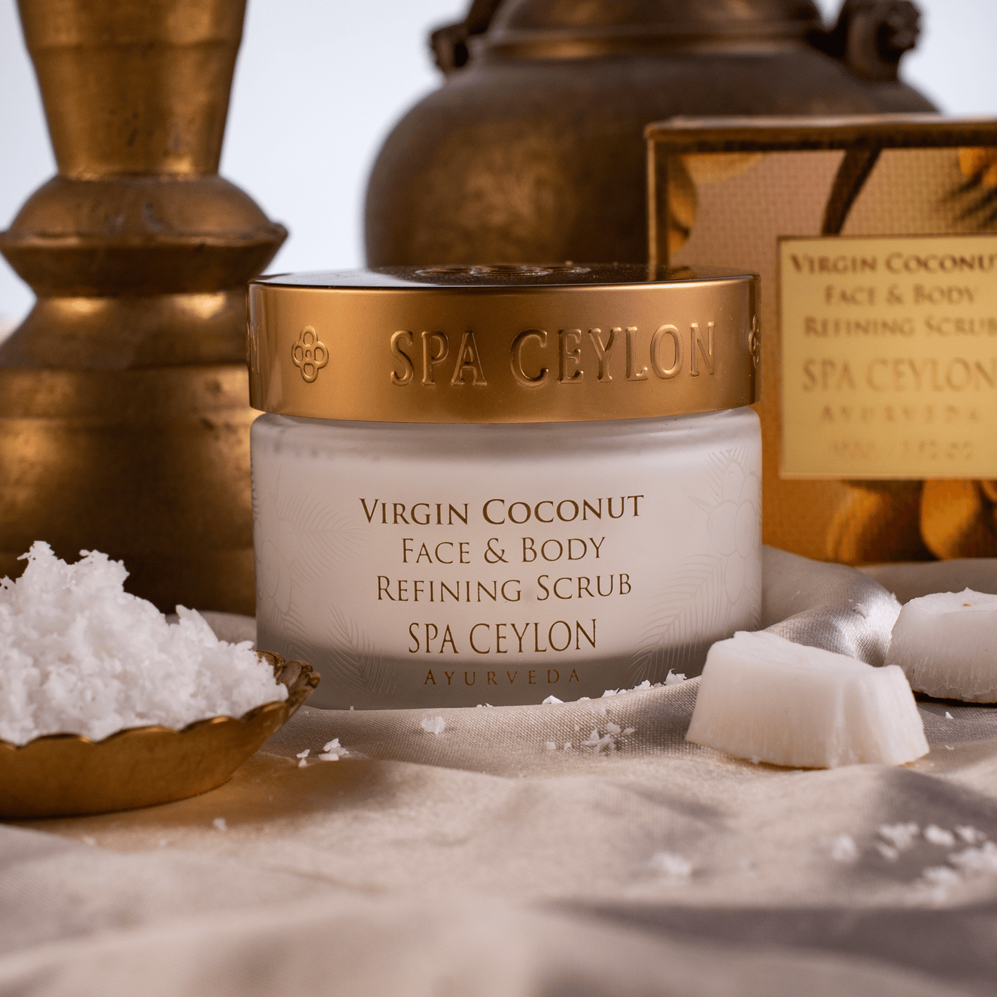 Virgin Coconut - Face & Body Refining Scrub 100g - Spa Ceylon UK